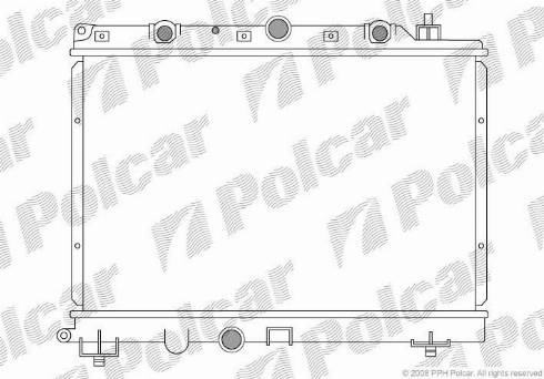 Polcar 634008-3 - Радіатор, охолодження двигуна avtolavka.club