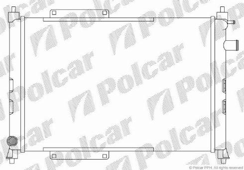 Polcar 634008B1 - Радіатор, охолодження двигуна avtolavka.club