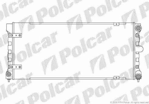 Polcar 672008-1 - Радіатор, охолодження двигуна avtolavka.club