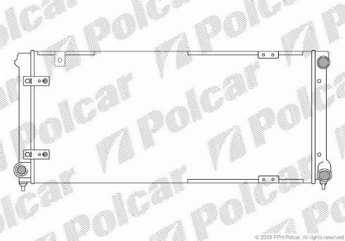 Polcar 672008-2 - Радіатор, охолодження двигуна avtolavka.club