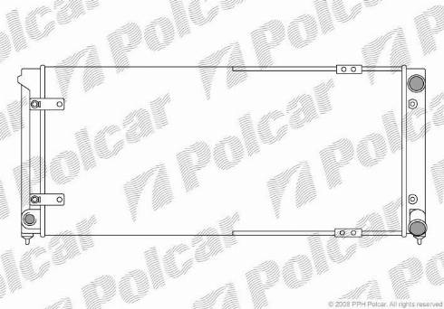 Polcar 672008A1 - Радіатор, охолодження двигуна avtolavka.club