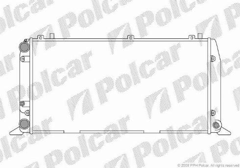 Polcar 130708-4 - Радіатор, охолодження двигуна avtolavka.club