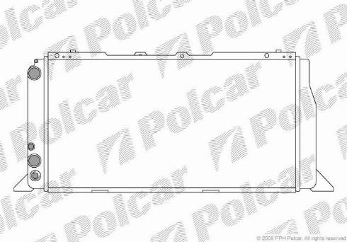 Polcar 130708A2 - Радіатор, охолодження двигуна avtolavka.club