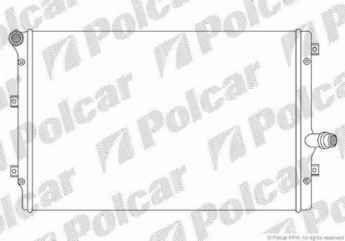 Polcar 133108A4 - Радіатор, охолодження двигуна avtolavka.club