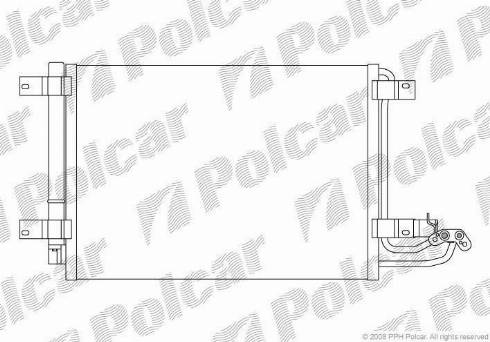 Polcar 1331K8C1 - Конденсатор, кондиціонер avtolavka.club