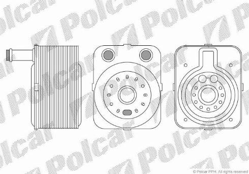 Polcar 1323L8-3 - Масляний радіатор, рухове масло avtolavka.club