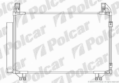 Polcar 8105K81K - Конденсатор, кондиціонер avtolavka.club