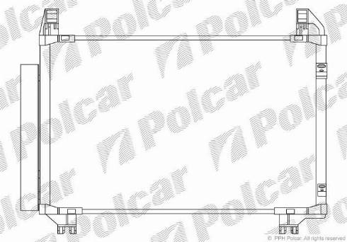 Polcar 8105K8C1 - Конденсатор, кондиціонер avtolavka.club