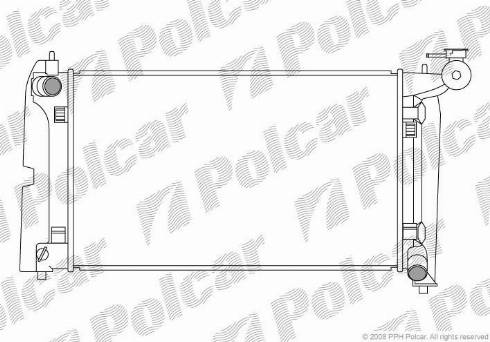 Polcar 8113081X - Радіатор, охолодження двигуна avtolavka.club