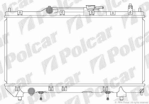 Polcar 812308-2 - Радіатор, охолодження двигуна avtolavka.club