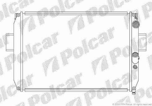 Polcar 305008A6 - Радіатор, охолодження двигуна avtolavka.club