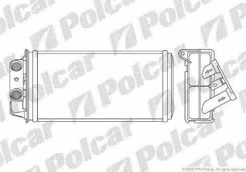 Polcar 3005N8-2 - Теплообмінник, опалення салону avtolavka.club