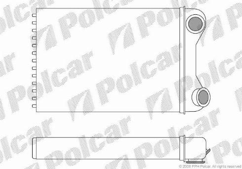 Polcar 3022N82X - Теплообмінник, опалення салону avtolavka.club