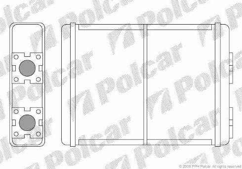 Polcar 3250N8-1 - Теплообмінник, опалення салону avtolavka.club