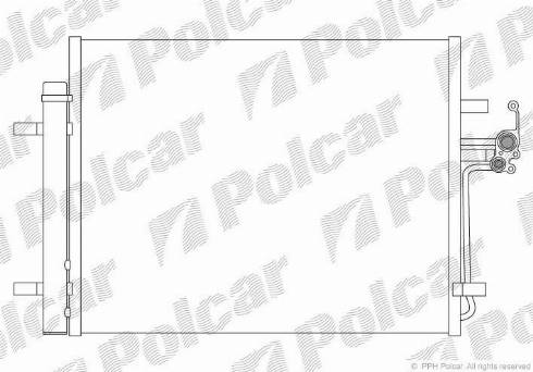 Polcar 3219K8C2 - Конденсатор, кондиціонер avtolavka.club