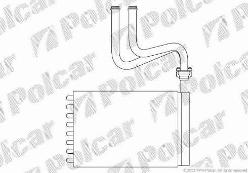 Polcar 3216N8-1 - Теплообмінник, опалення салону avtolavka.club