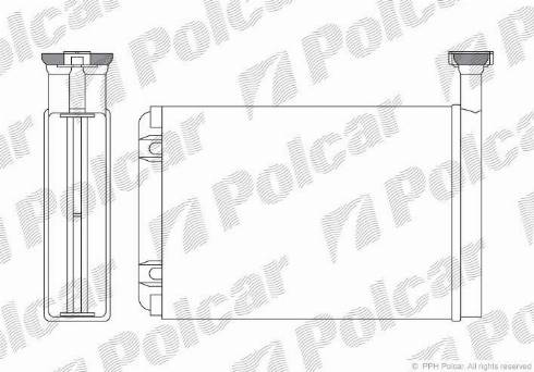 Polcar 3216N8-2 - Теплообмінник, опалення салону avtolavka.club