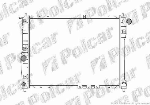 Polcar 2912081X - Радіатор, охолодження двигуна avtolavka.club