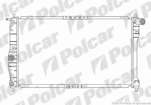 Polcar 292308-1 - Радіатор, охолодження двигуна avtolavka.club