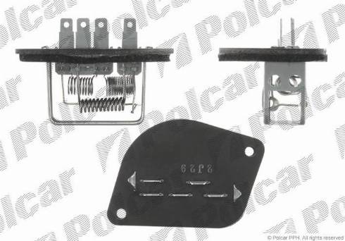 Polcar 2404KST-1 - Вимикач вентилятора, опалення / вентиляція avtolavka.club