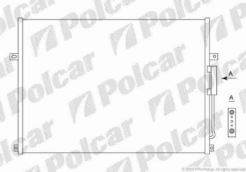 Polcar 2406K8C1 - Конденсатор, кондиціонер avtolavka.club