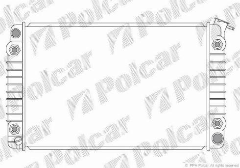 Polcar 253008-3 - Радіатор, охолодження двигуна avtolavka.club