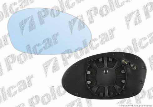 Polcar 2040555M - Дзеркальне скло, зовнішнє дзеркало avtolavka.club