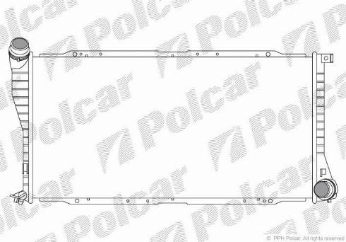 Polcar 201608-5 - Радіатор, охолодження двигуна avtolavka.club