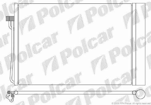 Polcar 2017K8C1 - Конденсатор, кондиціонер avtolavka.club