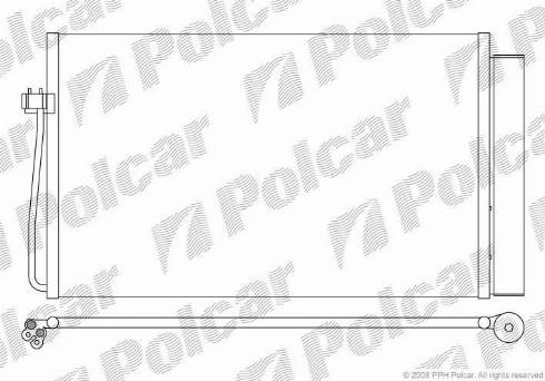 Polcar 2017K8C2 - Конденсатор, кондиціонер avtolavka.club