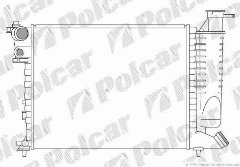 Polcar 2324081X - Радіатор, охолодження двигуна avtolavka.club