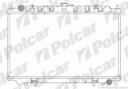 Polcar 276108-3 - Радіатор, охолодження двигуна avtolavka.club