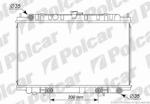 Polcar 276108-2 - Радіатор, охолодження двигуна avtolavka.club