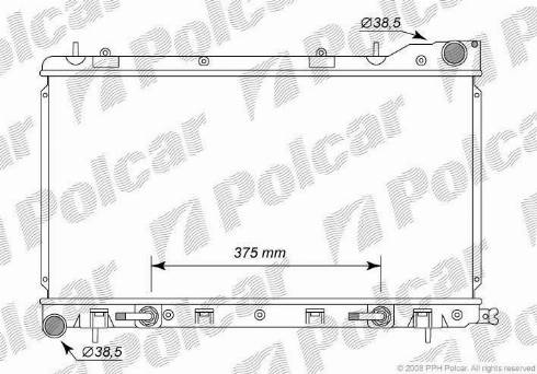 Polcar 724108-1 - Радіатор, охолодження двигуна avtolavka.club