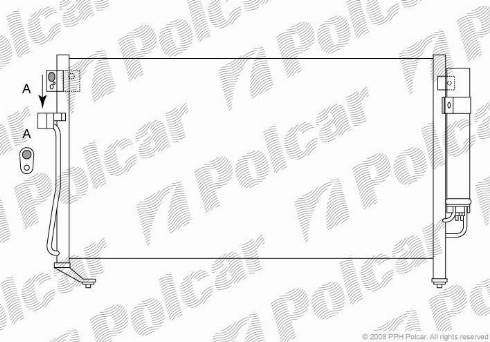 Polcar 7241K8C2 - Конденсатор, кондиціонер avtolavka.club