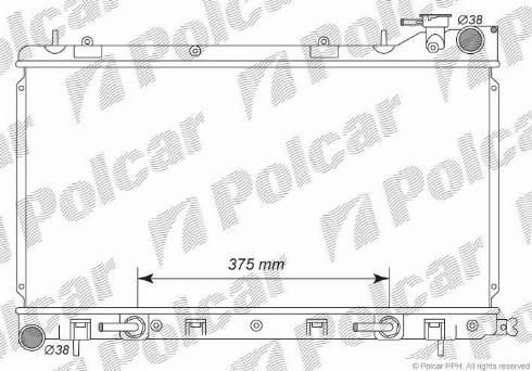 Polcar 7242081K - Радіатор, охолодження двигуна avtolavka.club