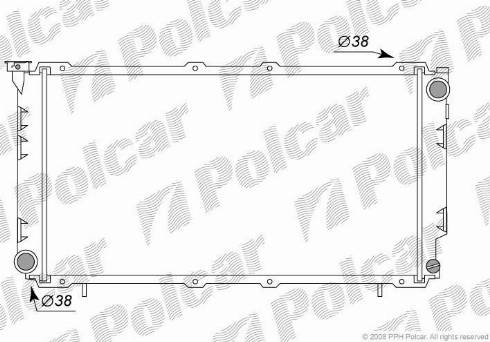 Polcar 7205081K - Радіатор, охолодження двигуна avtolavka.club