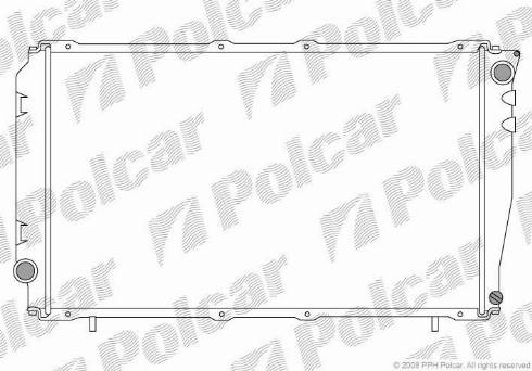 Polcar 7205083K - Радіатор, охолодження двигуна avtolavka.club