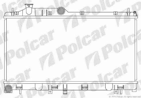 Polcar 720808-4 - Радіатор, охолодження двигуна avtolavka.club