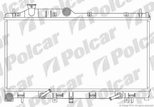 Polcar 720808-3 - Радіатор, охолодження двигуна avtolavka.club