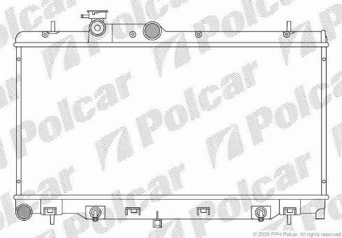 Polcar 721208-1 - Радіатор, охолодження двигуна avtolavka.club