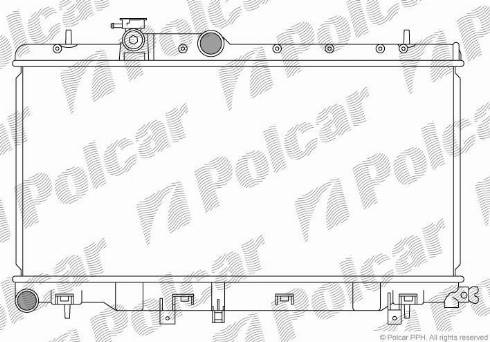 Polcar 721208-3 - Радіатор, охолодження двигуна avtolavka.club