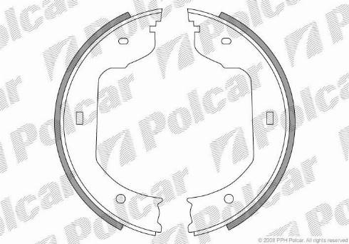 Polcar LS1920 - Комплект гальм, ручник, парковка avtolavka.club