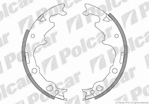 Polcar LS1780 - Комплект гальм, барабанний механізм avtolavka.club