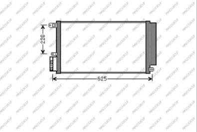 Prasco AA210C001 - Конденсатор, кондиціонер avtolavka.club