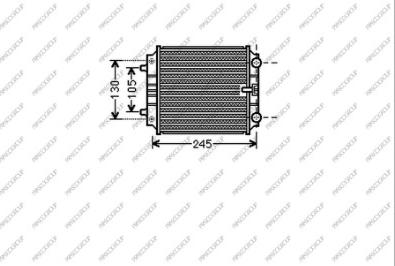 Prasco AD038R005 - Радіатор, охолодження двигуна avtolavka.club
