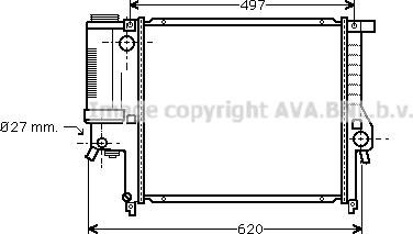 Prasco BW2139 - Радіатор, охолодження двигуна avtolavka.club