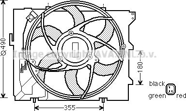 Prasco BW7523 - Вентилятор, охолодження двигуна avtolavka.club