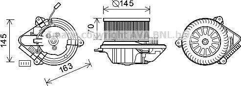 Prasco CN8503 - Електродвигун, вентиляція салону avtolavka.club