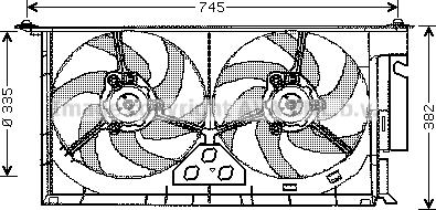 Prasco PE7538 - Вентилятор, охолодження двигуна avtolavka.club